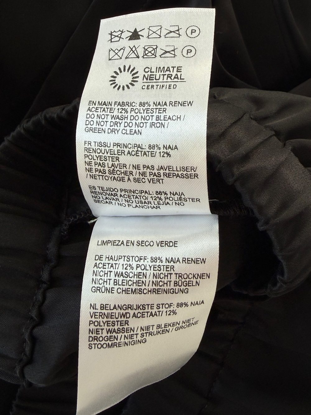NEW: Black Reformation Satin Gale Pant - US M - Picture 3 of 3